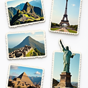 Global Landmarks - Sticker Sheet v1